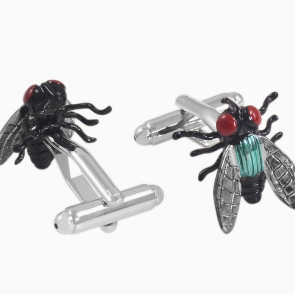 Fly Cufflinks - Picture 8 of 8